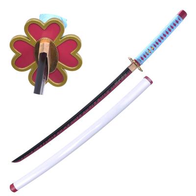 China New Anime Demon Slayer Sword Kanroji Mitsuri Hot Handmade Sword Carbon Steel Japan Sales cosplay sword for sale