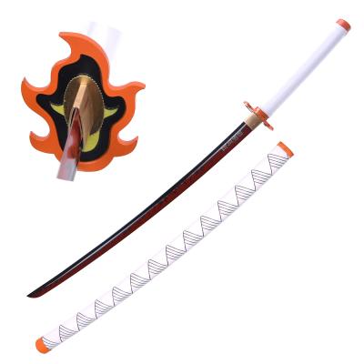 China Japan Version Cosplay Sword Demon Slayer Rengoku Kyoujurou Anime Handmade Sharp Sword for sale