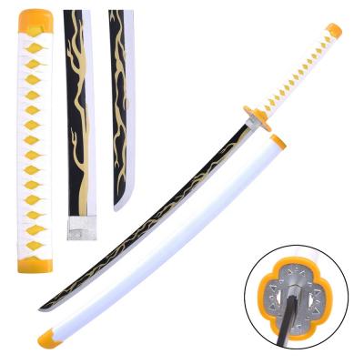 China Agatsuma Zenitsu Cosplay BAMBOO Swift Wooden Sword Demon Slayer Sword Anime Sales Bamboo Sword for sale