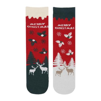 China Cartoon QUICK DRY Christmas thongs female cotton socks personality Christmas series gift red cotton socks for sale