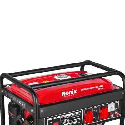 China Povid Electric Power RONIX Model RH-4704 Home Use Gasoline Generator 2500W 15L Tank Generator for sale