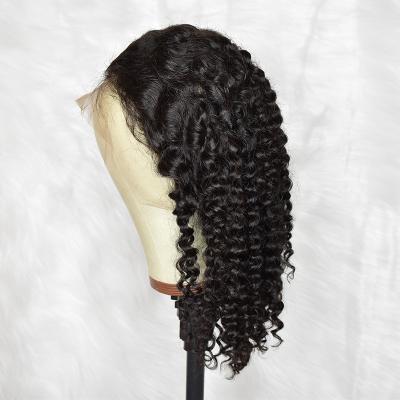 China 100% Virgin Hair Bundles Fast Shipping Indian Virgin Hair Wigs Deep Curl Bob Wigs Deep Wave Lace Hair Wigs HD for sale