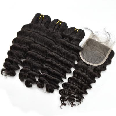 China Body Wave 12a Virgin Unprocessed Hair Bundles 2021 Deep Wave Weft for sale