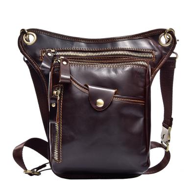 China Vintage Stylish Men's Vintage Shoulder Bag Outdoor Genuine Leather High Quality Bag For Men's Motorcycle Carrying for sale