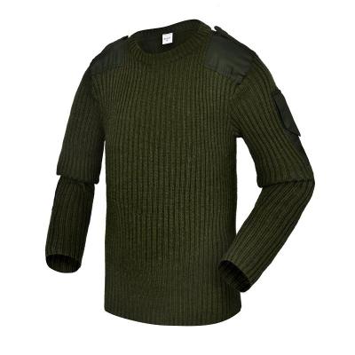 China Anti-wrinkle Cheap Price 100% Acrylic Military Sweater Wool Sweater For Men Tactical Army Pullover Turtle Neck Factory OEM for sale