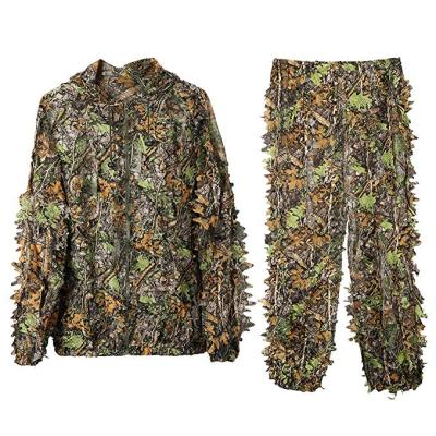 China Military/Hunting/Party AVATAR 3D Leaf Cutting Tree Camouflage Ghillie Suit Lightweight Breathable Hunting Price Wholesale/CS Good Wholesale for sale