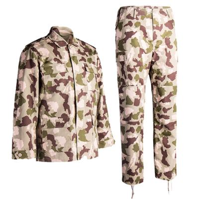 China Breathable T/C 65/35 Desert Camouflage Ripstop AVATAR Battle Dress Uniform Army BDU Factory Training Military Training Wholesale for sale