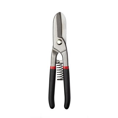 China Factory Wholesale Hardware Tools Carbon Steel 10 Inches German Tin Snips Scissors for sale