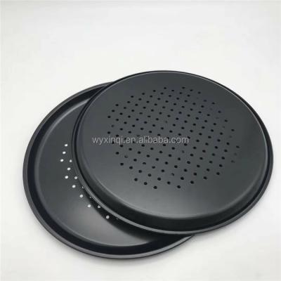 China Factory direct stocked hot perforated baking non-stick round cake pan/pizza pan/baking tray with high quality for sale