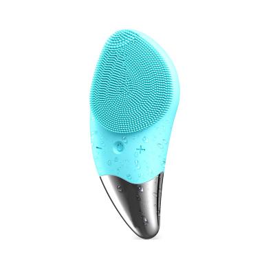 China Black Multi Head Electric Silicone Face Device Beauty Remover Facial Cleansing Brush for sale