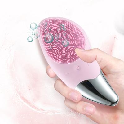 China Hot Selling Amazon DEEP CLEANING Silicone Exfoliating Face Cleanser Facial Cleanser Sonic Cleansing Device for sale