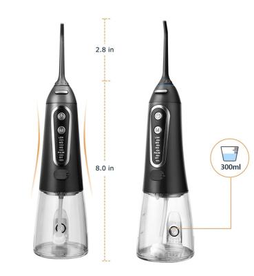 China Hotel New Design 300ml Water Tank Cordless Travel Use Oral Irrigator Water Flosser for sale