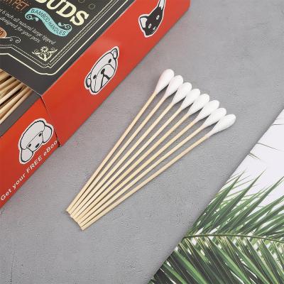 China Small Large 15CM Animal Pet Products Head Cotton Swab For Animal Ear for sale