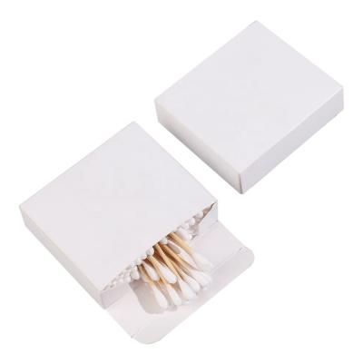 China 100% Wooden/Plastic/Paper/Bamboo Swabs 100pcs Biodegradable Clean Cotton Ear Swab Box for sale