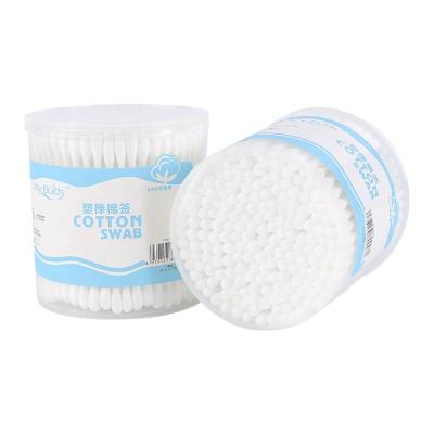 China 200pcs Daily Suction Cheap Beauty Ear Bud Bud Cleaning Plastic Cotton Swab In Paper Box for sale