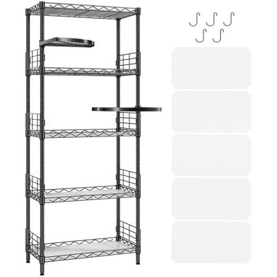 China FREE SAMPLE Free Sample Height Adjustable Rack Storage Metal Standing Shelving Units Rack Shelf Organizer for sale