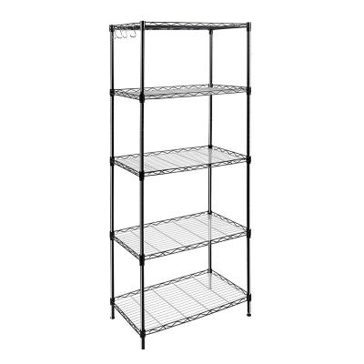 China FREE SAMPLE Storage Organizers Metal Wire Shelving Metal Rack Wire Shelving Adjustable Kitchen Adjustable Bathroom Shelf Steel Wire Shelving for sale