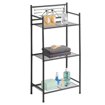 China FREE SAMPLE Universal Sustainable Storage Buries Heavy Duty Metal Shelving Unit Display Bath Bases Rack Shelf Organizer for sale