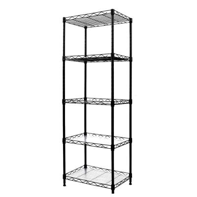 China FREE SAMPLE Viable Adjustable Wire Metal Storage Rack Rack Shelves For Bathroom Kitchen Office Cabinet Rack Organizer Shelf for sale