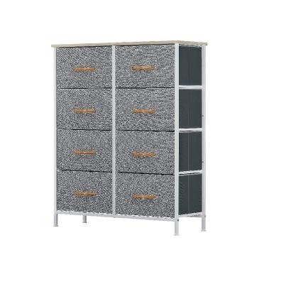 China FREE SAMPLE (Size) Adjustable Dresser With 8 Drawer Fabric Storage Tower Organizer Unit Sturdy Steel Frames Wood Top Easy Pull Fabric Bins for sale