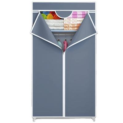 China FREE SAMPLE Clothes Closet Adjustable Wardrobe Nonwoven Covered Non-woven Cloth Wardrobe for Bedroom Living Room for sale