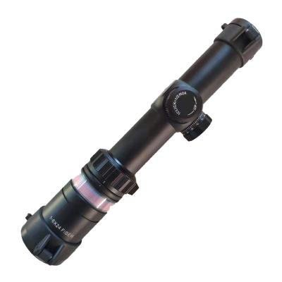 China Alloy Tactial 1-6x24 Scope Aluminum Fiber Optic Sight Spotting Scope With Solar Power For Hunting for sale