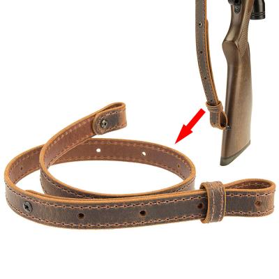 China Cowhide Leather Gun Sling, Gun Sling For Hunting Rifle 1