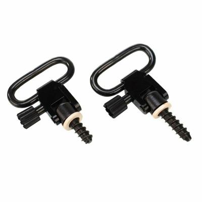 China 1Pair Outdoor Hunting Gun Accessories Sling Swivels Stud For Gun Rifle W/Screws QD Sling Mount Adapter 1