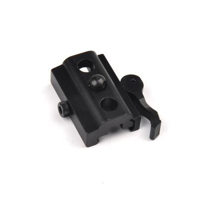 China Aluminum Quick Release Matte Bipod Sling Swivel Stud Black Aluminum To 20mm Rail Adapter Mount Gun Accessory for sale