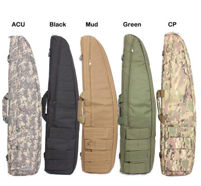 China Double Pannier Nylon Oblique Shockproof Tactical Shoulder Bag Camouflage Bag Gun Fishing Bag for sale