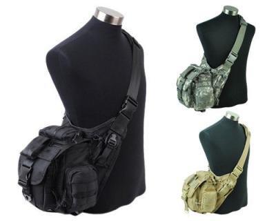 China 1000D 3 Colors 1000D/Tan/ACU Tactical Shoulder Backpack Bag Pouch Waterproof Material Black 3 for sale