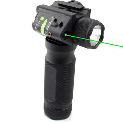 China Tactical Hunting Laser LED Hard Light Flashlight Foregrip Red Green Combo Sight Fit 5.5