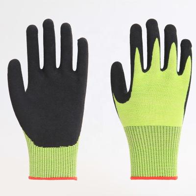 China High Quality Nitrile Anti-Cut 5 Worker Hand Suppliers Industrial Safety Cut Resistant Gloves for sale