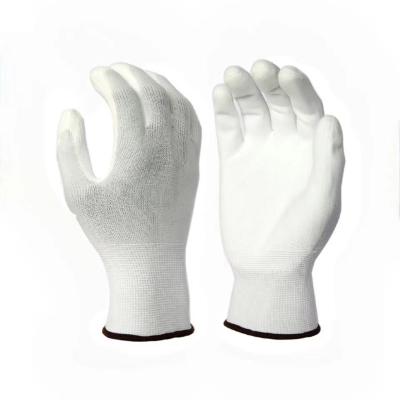 China Work Protection / Daliy Life CDSAFETY Hot Selling White Nylon Coating / Heavy Duty GLOVES 13 Cheap Pu PU Coated White PU Gloves for sale