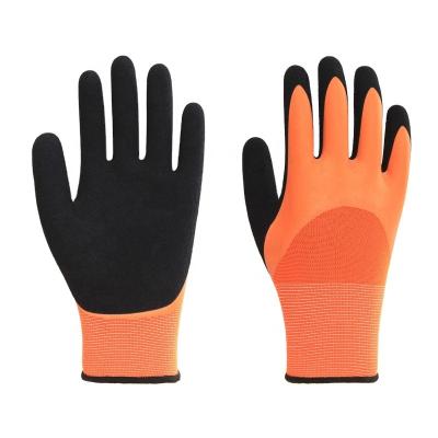 China Daliy Work/Life Protection/Heavy Duty Anti slip15G Nylon Shell Latex 3/4 Coated Inner Latex Sandy Thumb Coated Safety Gloves for Workers for sale