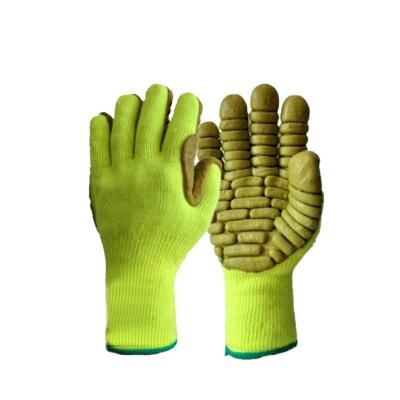 China Daliy Work/Life Protection/Hot Sale Polyester Cheap Coating Heavy Duty TPR Anti Slip Resistant Coated Working Gloves Men for sale