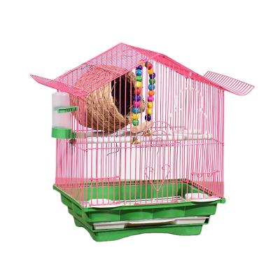 China Small Breathable Wire Mesh Decorative Outdoor Plastic Metal Bird Parrots Chinese Pigeon Cage Trays for sale