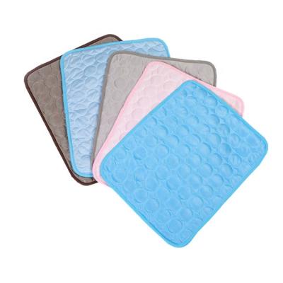 China Travel Summer Ice Dog Cat Little Mat Dog Lick Absorbent Reusable Training Pet Cooling Pad Mat For Pets for sale