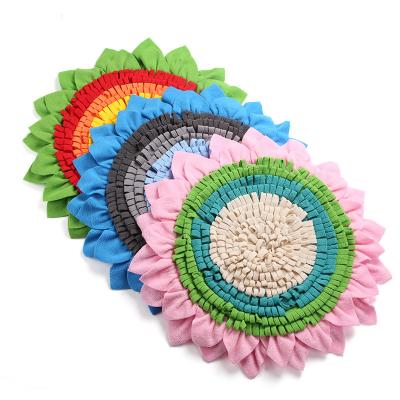 China Travel Factory Price Luxury Sunflower Soft Dog Snuffle Mat Pet Pads Dog Snuffle Mat Custom for sale