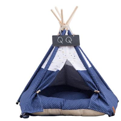 China Professional Dog Products Windproof Wooden Tent Travel Manufacturer Single Cat Bed Fancy Cat Beds For Sale for sale