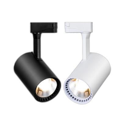 China High modern 3 phase cri90 track lighting system 20w/32w/42w cob led railway track light for Europe market for sale