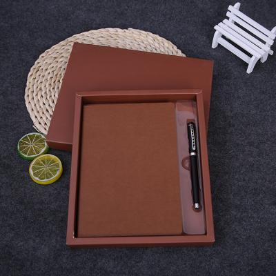 China PU Business Leather Notebook Promotional Custom Soft Cover Hardcover Book for School Office Writing Travel Diary Book for sale