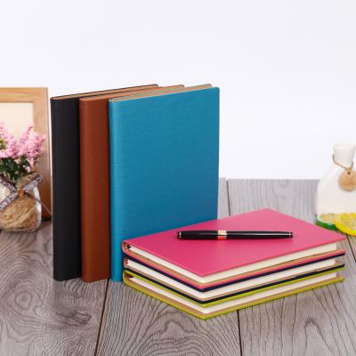 China Creative Printed Hardcover Book PU Leather Notebook A5 Agenda Logo For Office Supplies for sale