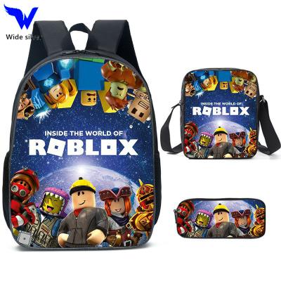 China WISI roblox waterproof school bag and lunch bag pencil case set school bags for girls set anime backpack 16