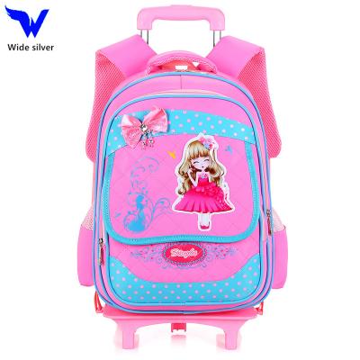 China Waterproof Children Trolley Backpack School Bag Trolley School Bag for sale