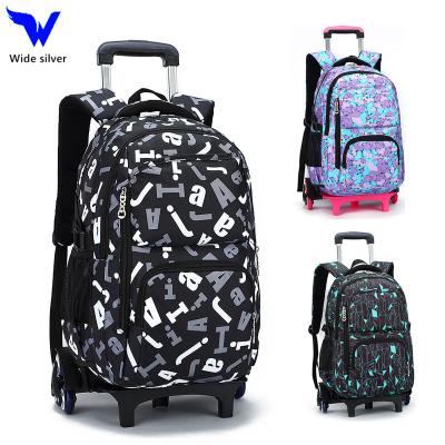 China Waterproof Trolley School Bags College Bags For Men Kids School Bag With Wheels for sale