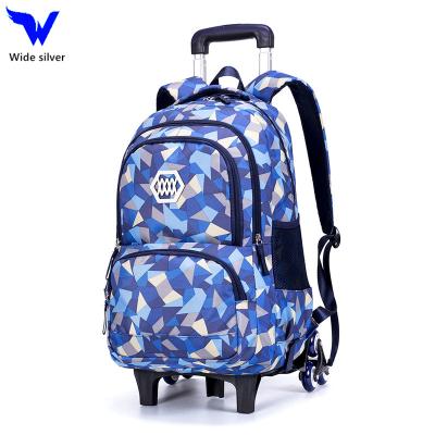 China Waterproof Trolley School Bags Kids Children Trolley School Backpack Trolley Bags for sale