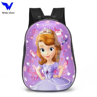 China Waterproof Hard Shell 3d Cartoon Children Trolley School Bag Kids Trolley School Backpack Detachable Set for sale