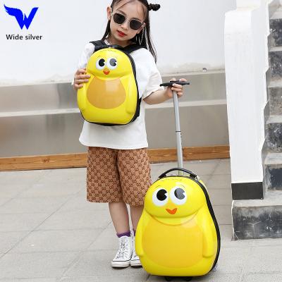 China Waterproof Hard Shell 3d Kids School Bag Kids Trolley School Backpack Set for sale