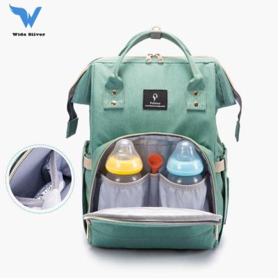 China Multifunctional Purpose Diaper Bag Backpack Travel Water Resistant Baby Diaper Backpack Insulated Pockets Stroller Attach Diaper Bag for sale